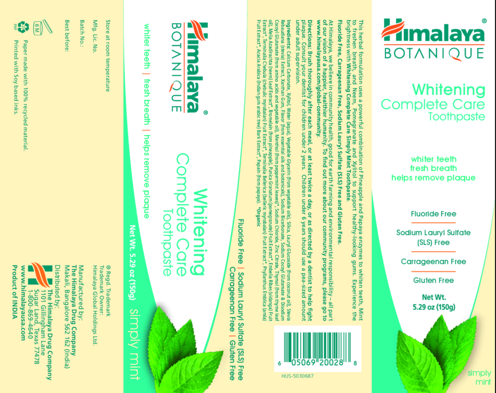 Product image for Whitening Complete Care Toothpaste Simply Mint.