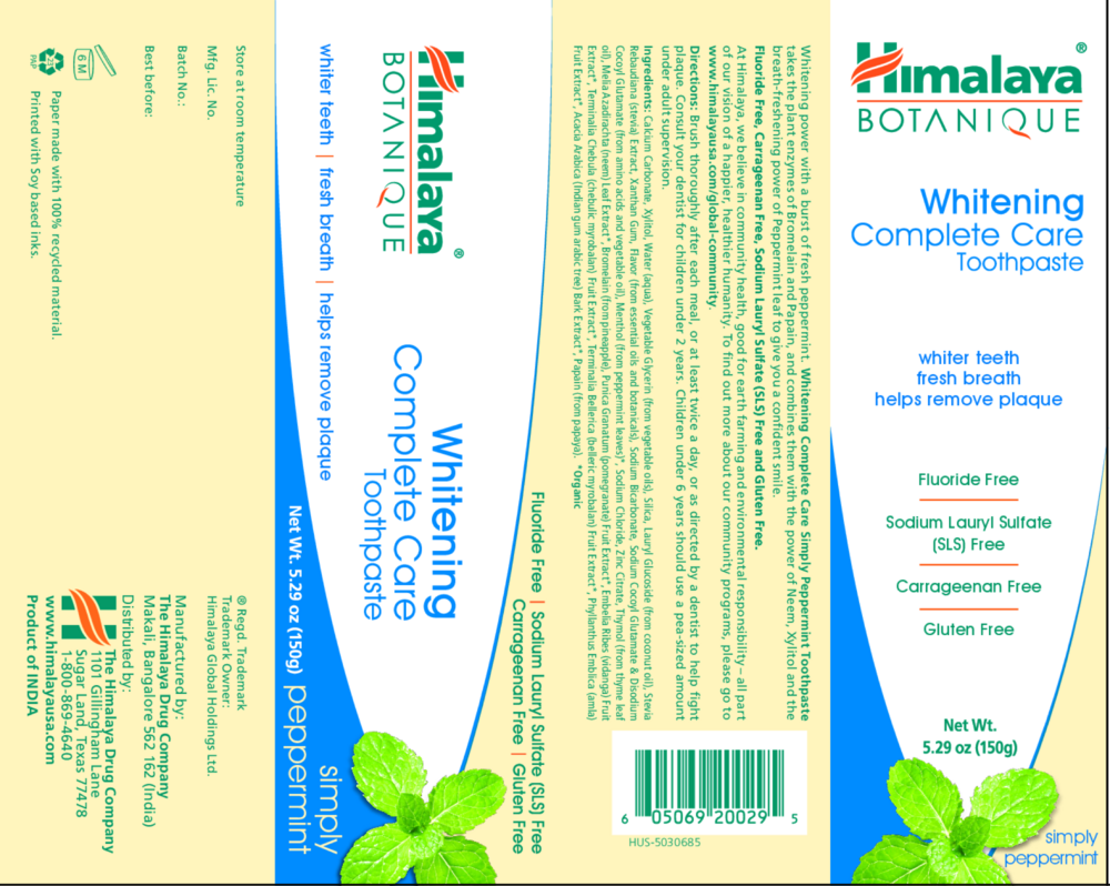 Product image for Whitening Complete Care Toothpaste Simply Peppermint.