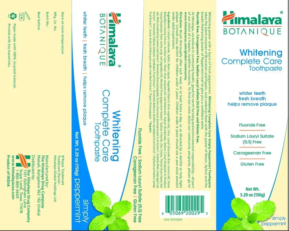 Product image for Whitening Complete Care Toothpaste Simply Peppermint.