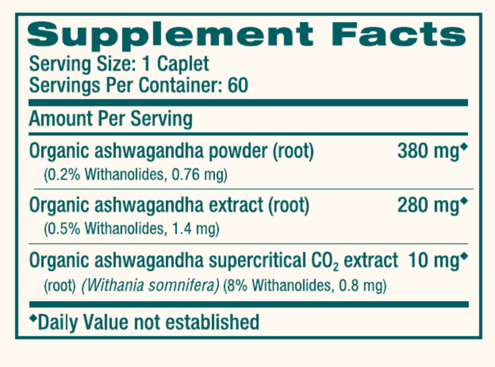 Product image for Organic Ashwagandha.