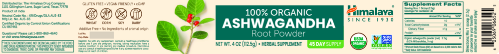 Product image for Organic Ashwagandha Root Powder.