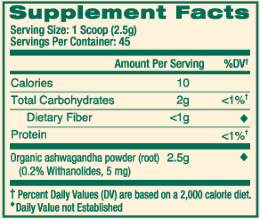 Product image for Organic Ashwagandha Root Powder.