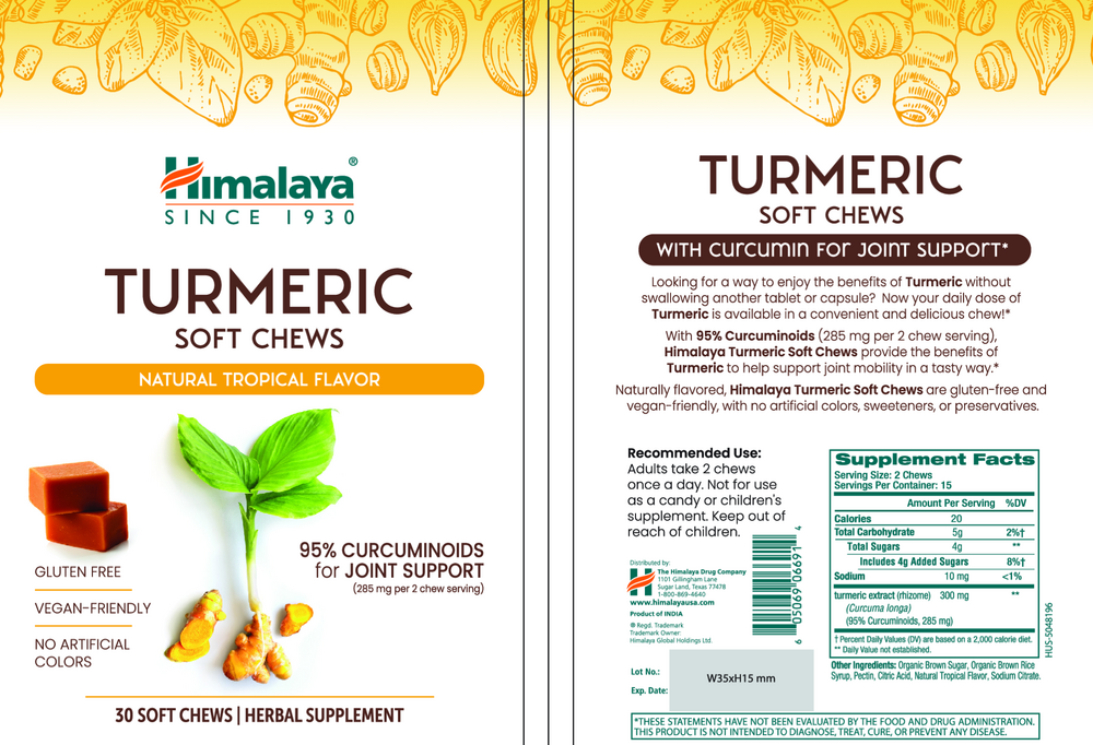 Product image for Turmeric Soft Chews.