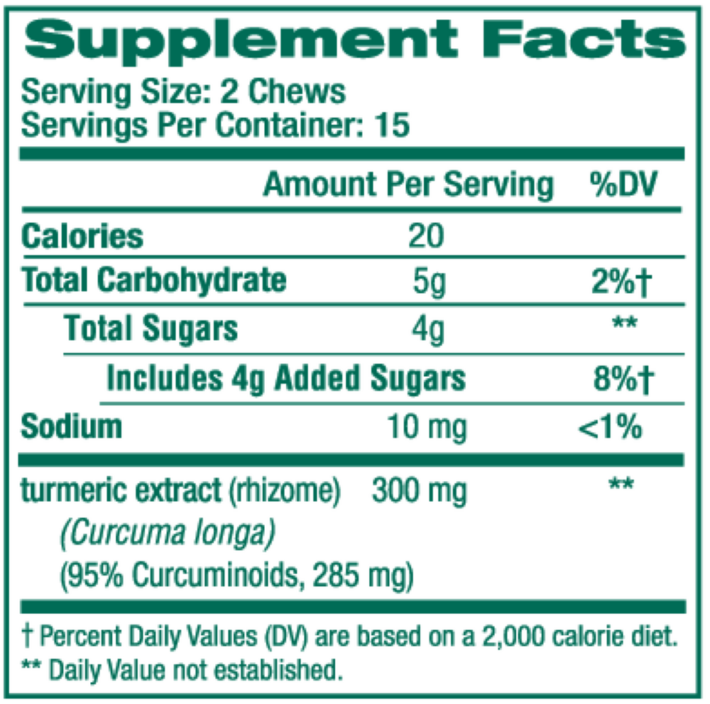 Product image for Turmeric Soft Chews.