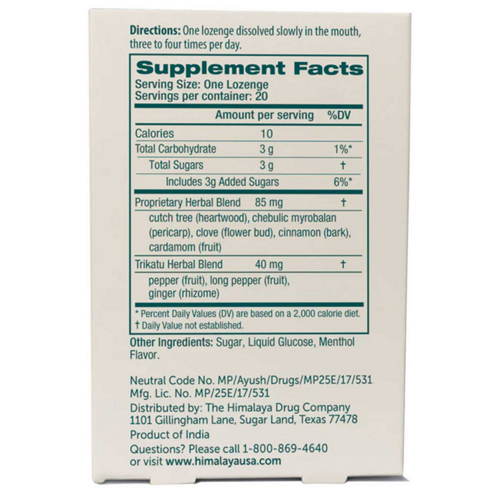 Product image for Koflet Lozenges®, Menthol.