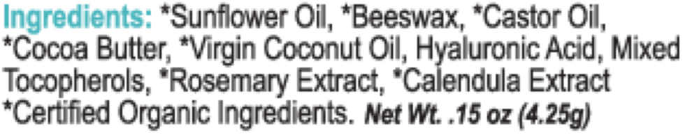 Product image for HA Lip Balm Tube - Certif Organic.