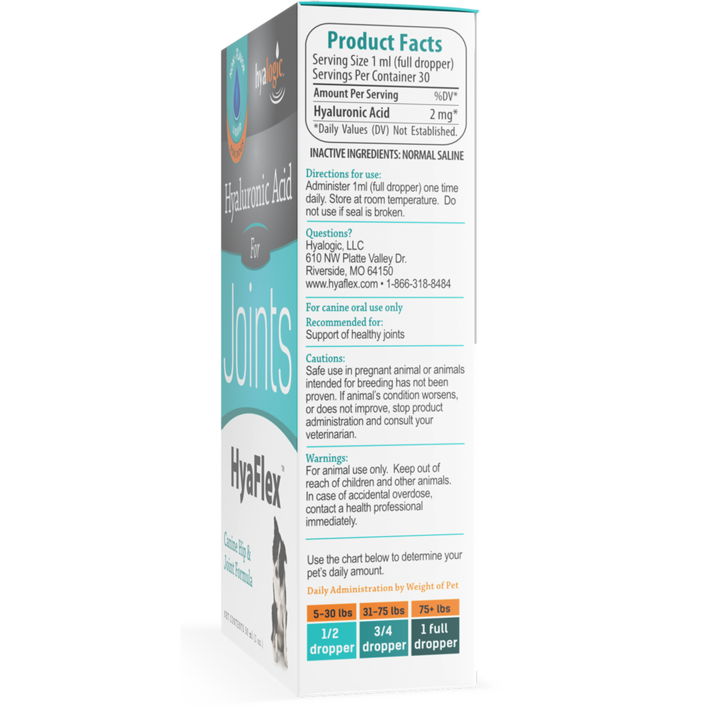 Product image for Hyaflex Liquid HA for Dogs.