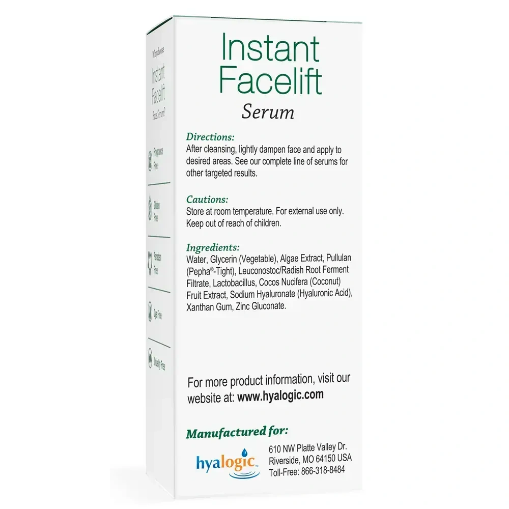 Product image for Instant Facelift Serum w/ HA.