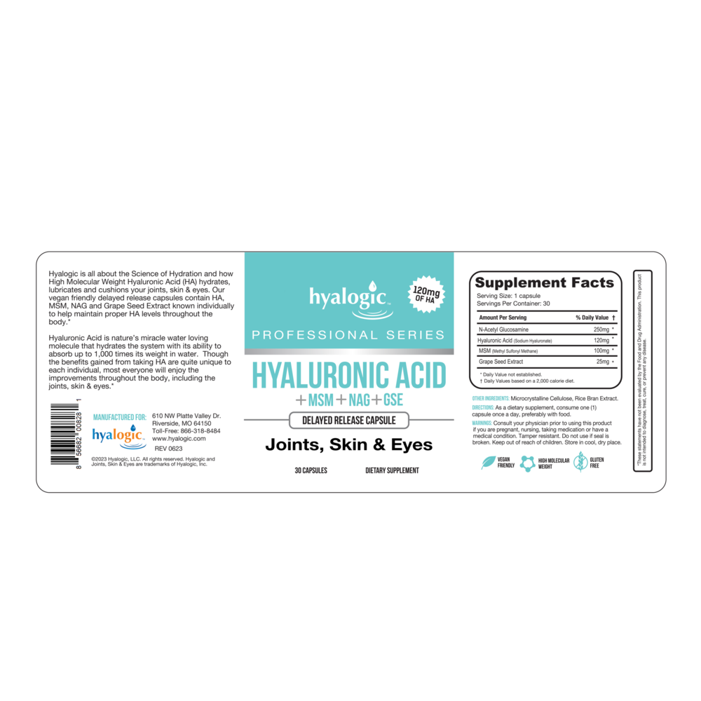 Product image for HA Capsule – Hyaluronic Acid + MSM + NAG.