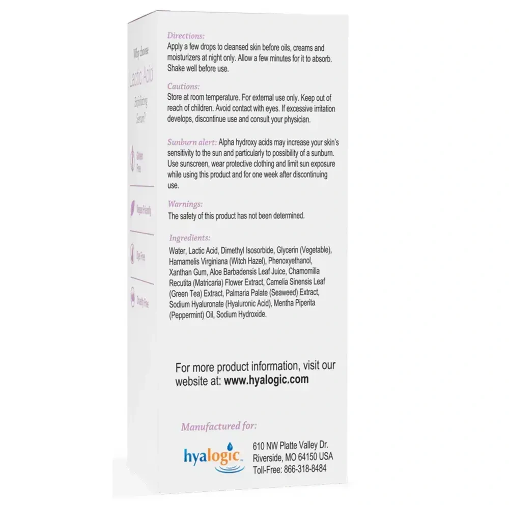 Product image for Lactic Acid Exfoliating Serum.