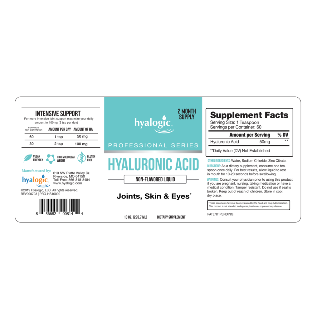 Product image for Joints, Skin &amp; Eyes HA High Dose Liquid.