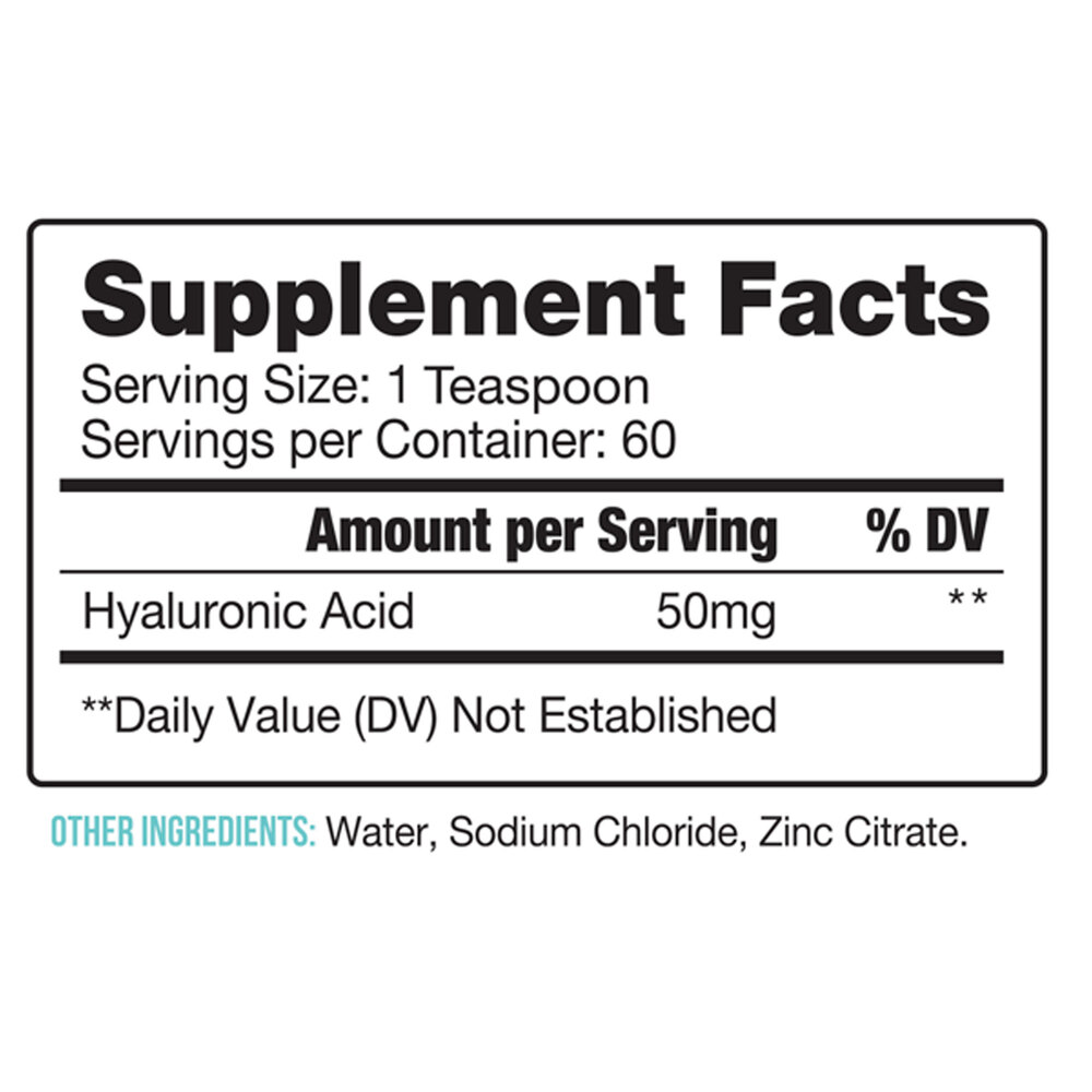 Product image for Joints, Skin &amp; Eyes HA High Dose Liquid.