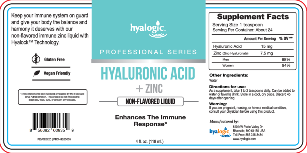 Product image for Hyaluronic Acid + Zinc.