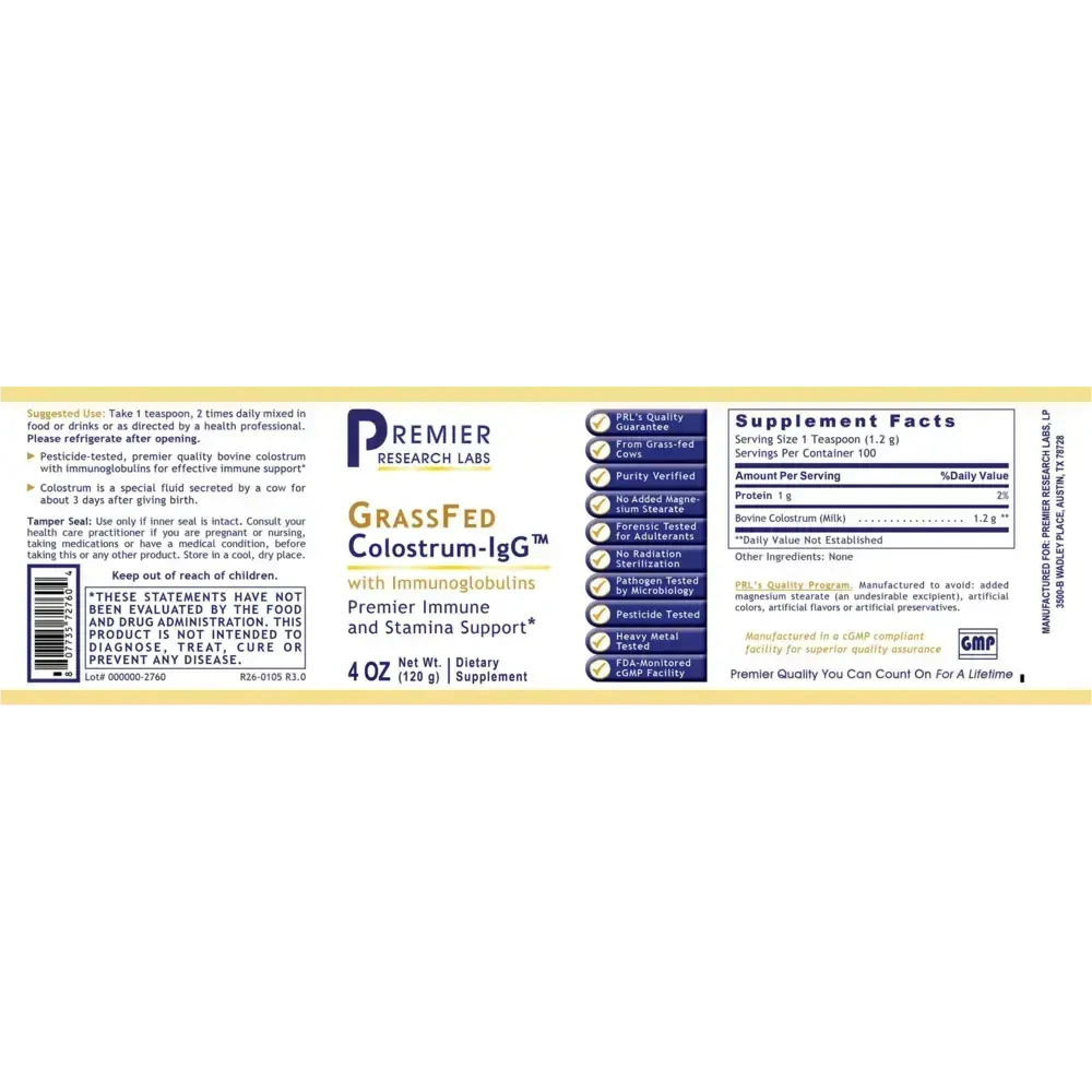 Product image for Premier Colostrum-IgG.