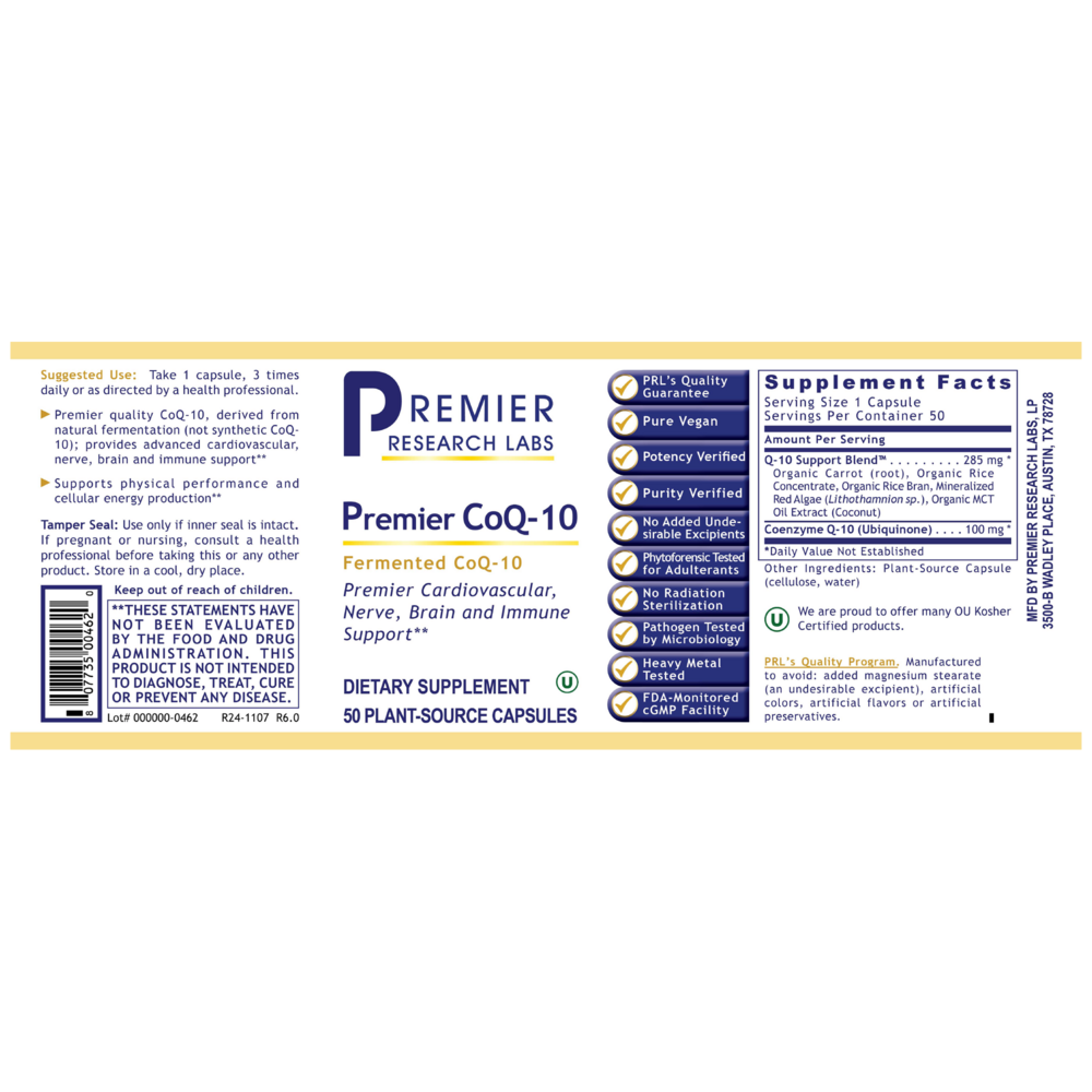 Product image for Premier CoQ-10.