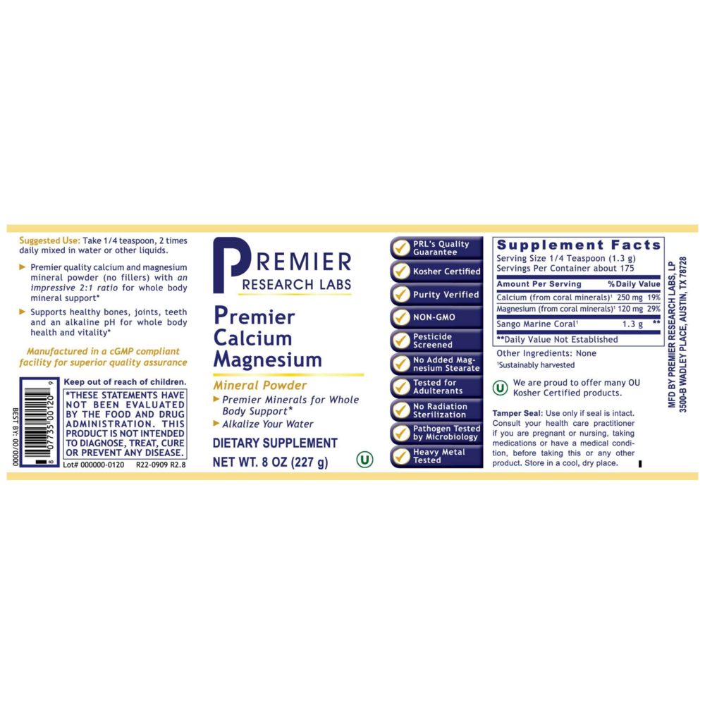 Product image for Premier Calcium Magnesium.
