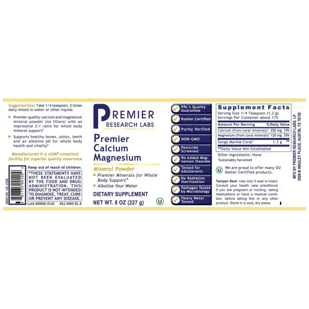 Product image for Premier Calcium Magnesium.