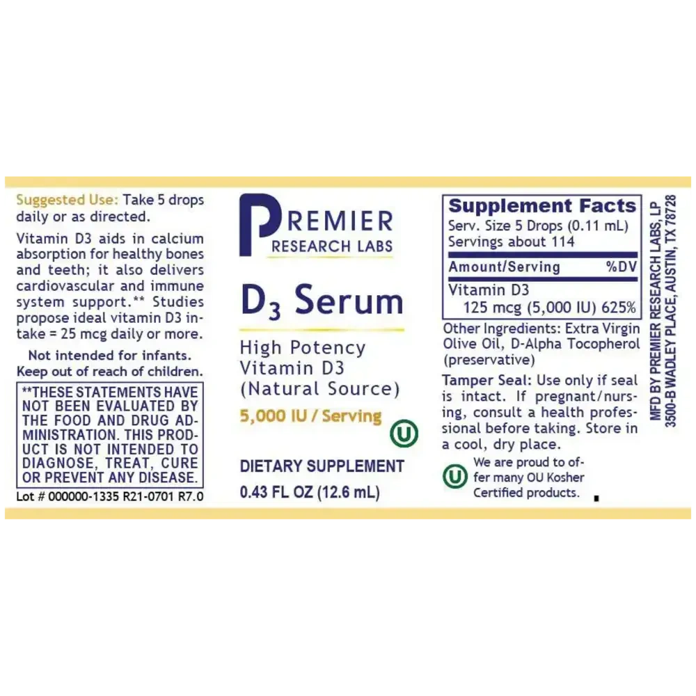 Product image for D3 Serum.