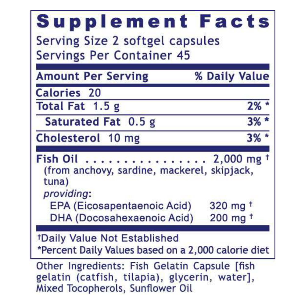 Product image for EPA/DHA Marine Softgels.