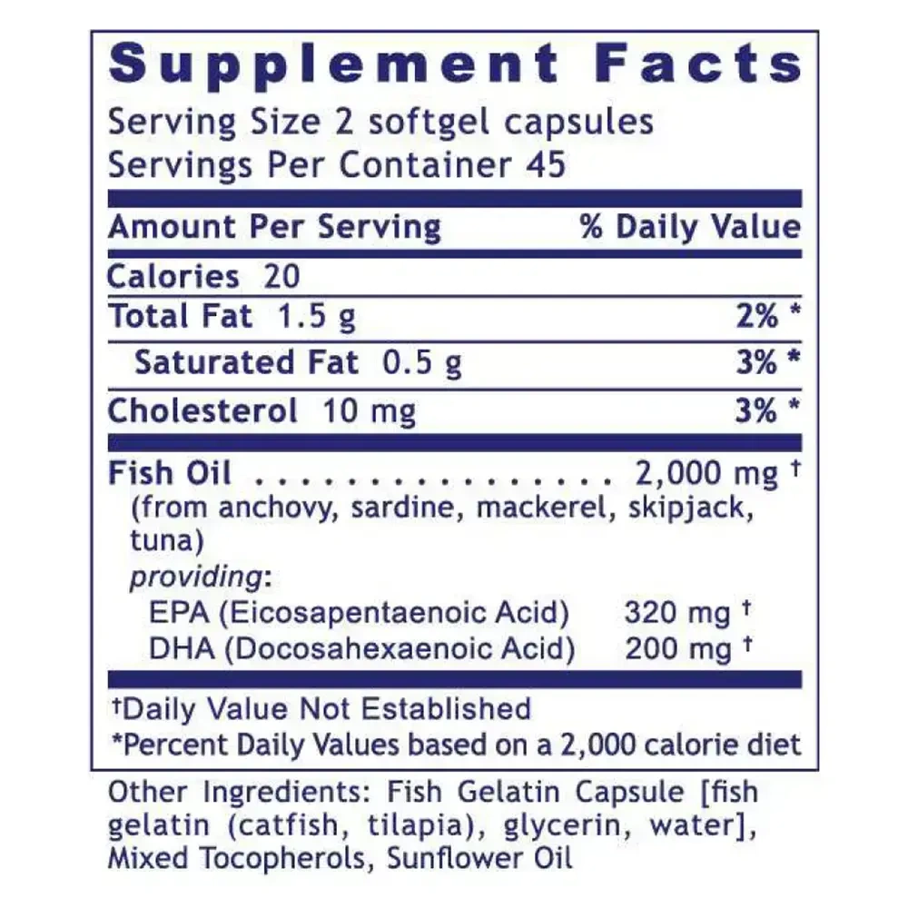 Product image for EPA/DHA Marine Softgels.