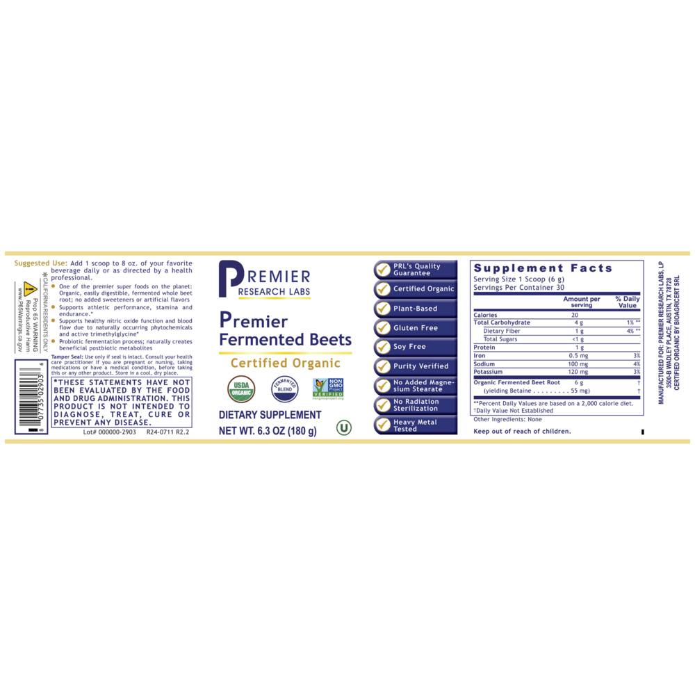 Product image for Premier Fermented Beets.