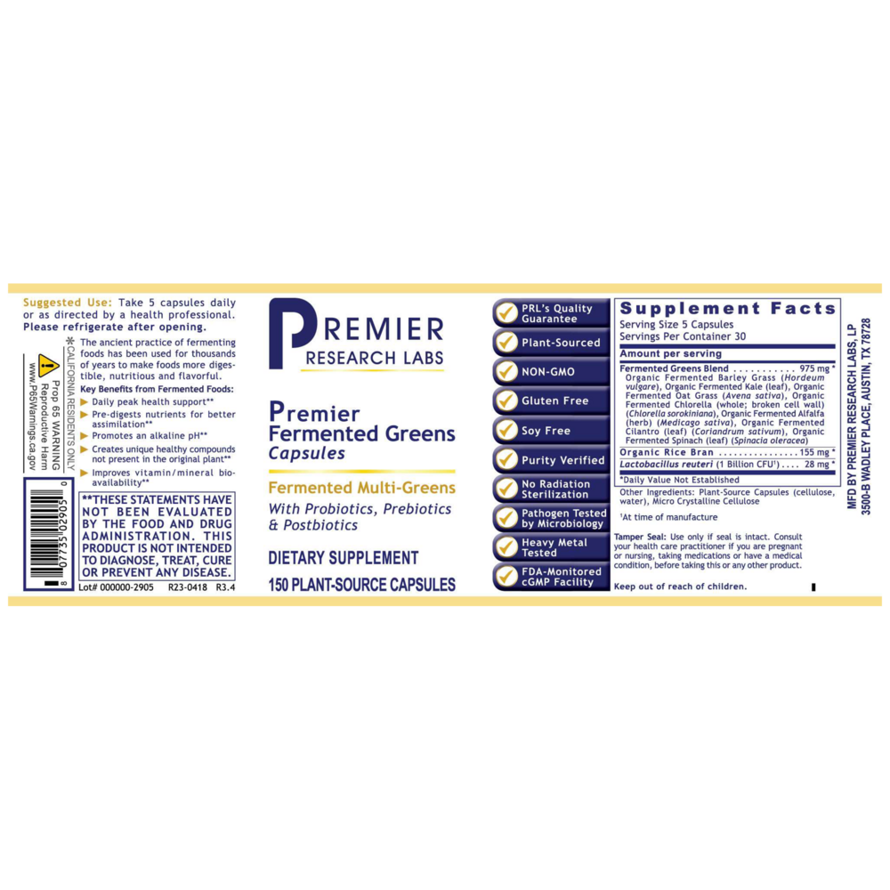 Product image for Premier Fermented Greens.