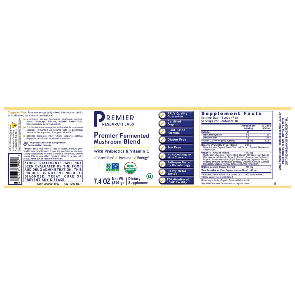 Product image for Premier Fermented Mushroom.