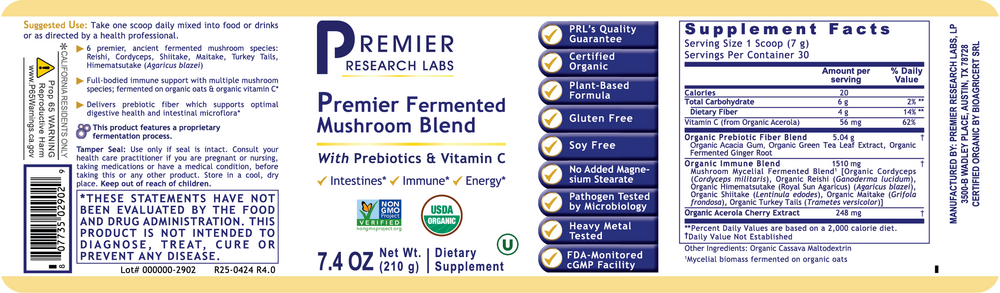 Product image for Premier Fermented Mushroom.