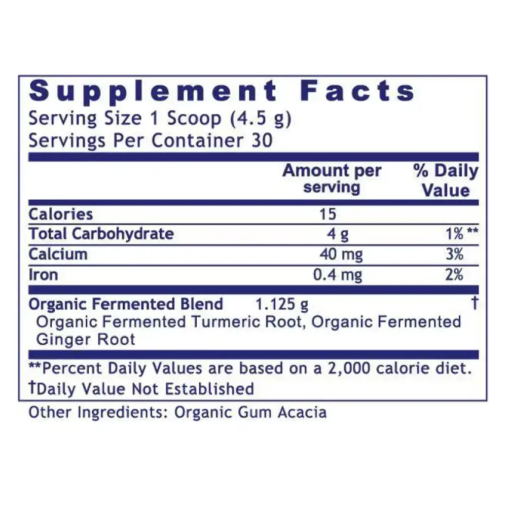 Product image for Premier Fermented Turmeric/Ginger.