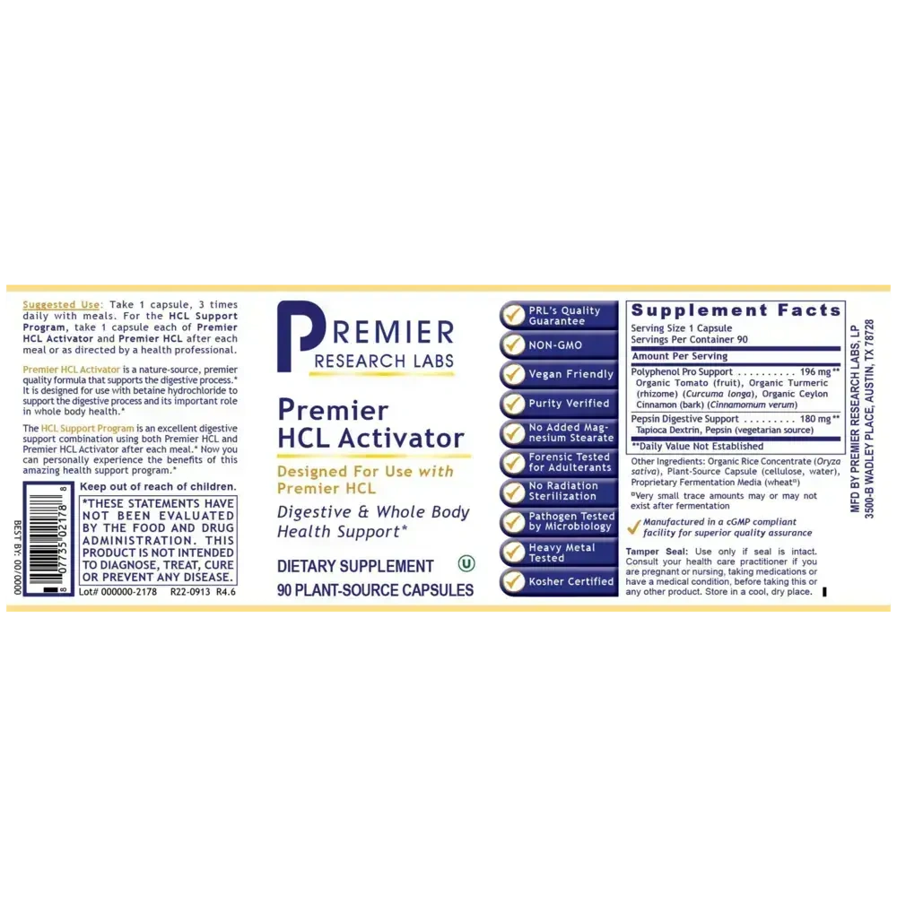 Product image for Premier HCL Activator.