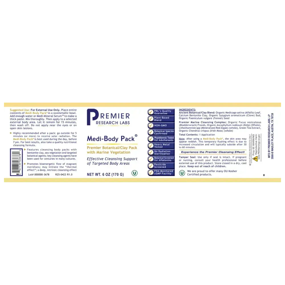 Product image for Medi-Body Pack.
