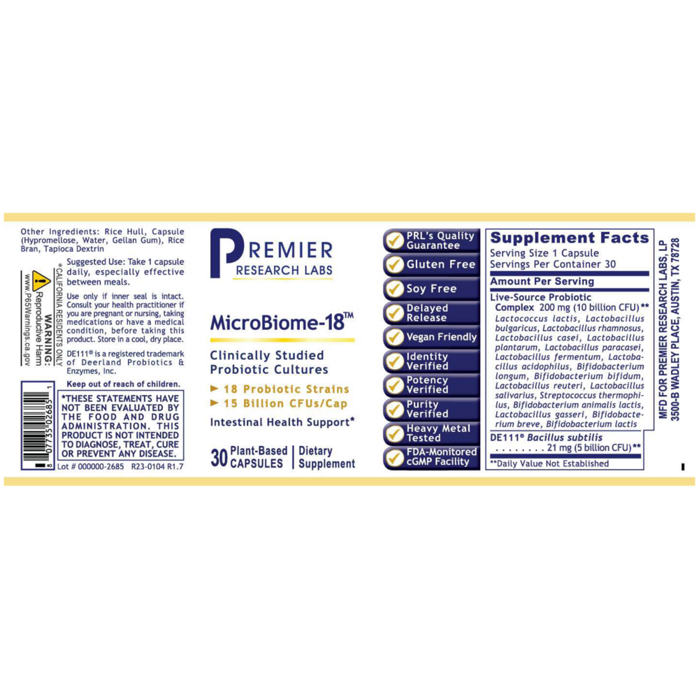 Product image for MicroBiome-18™.