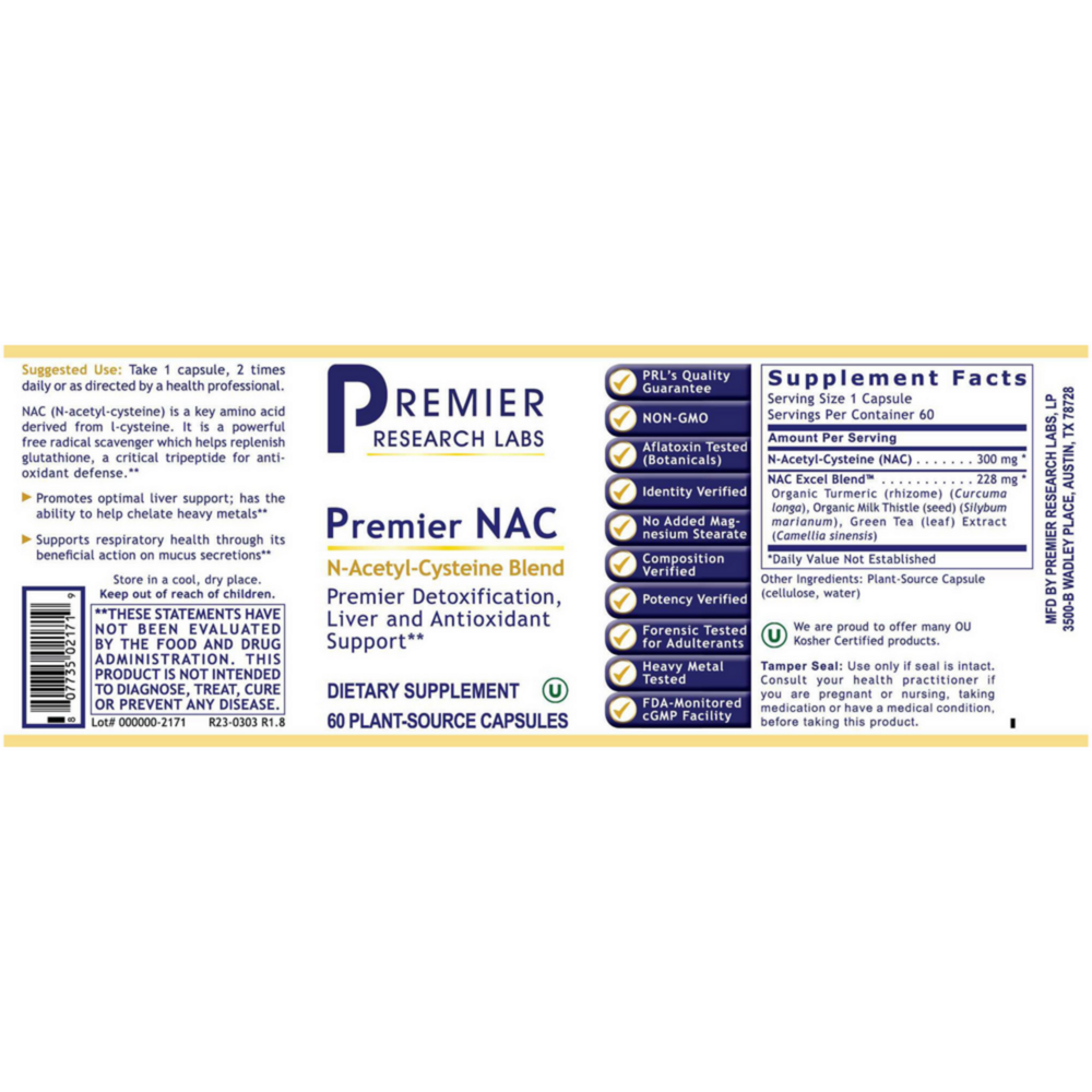 Product image for Premier NAC.