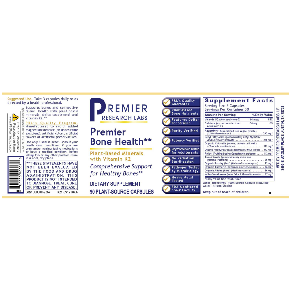 Product image for Premier Bone Health.