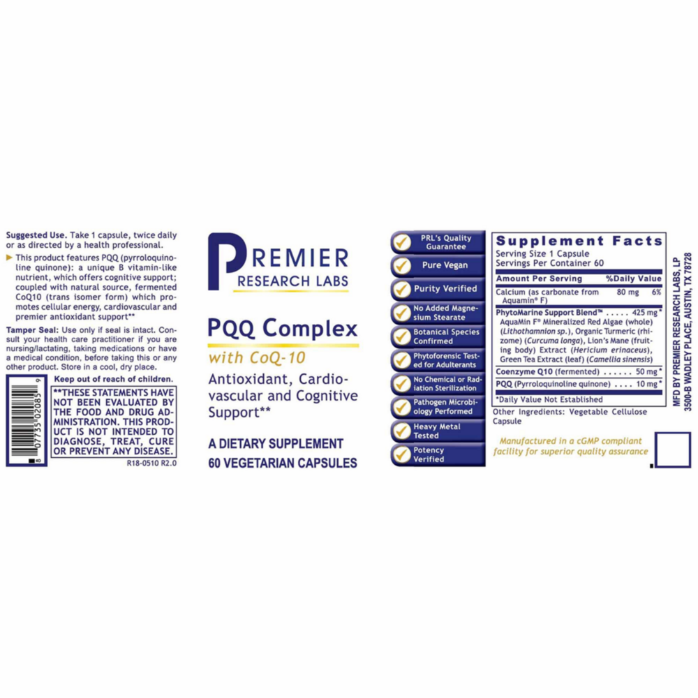 Product image for PQQ Complex with CoQ10.