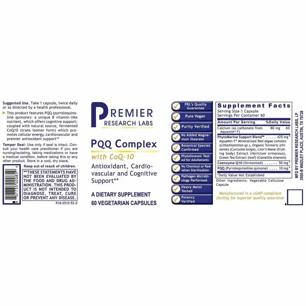 Product image for PQQ Complex with CoQ10.