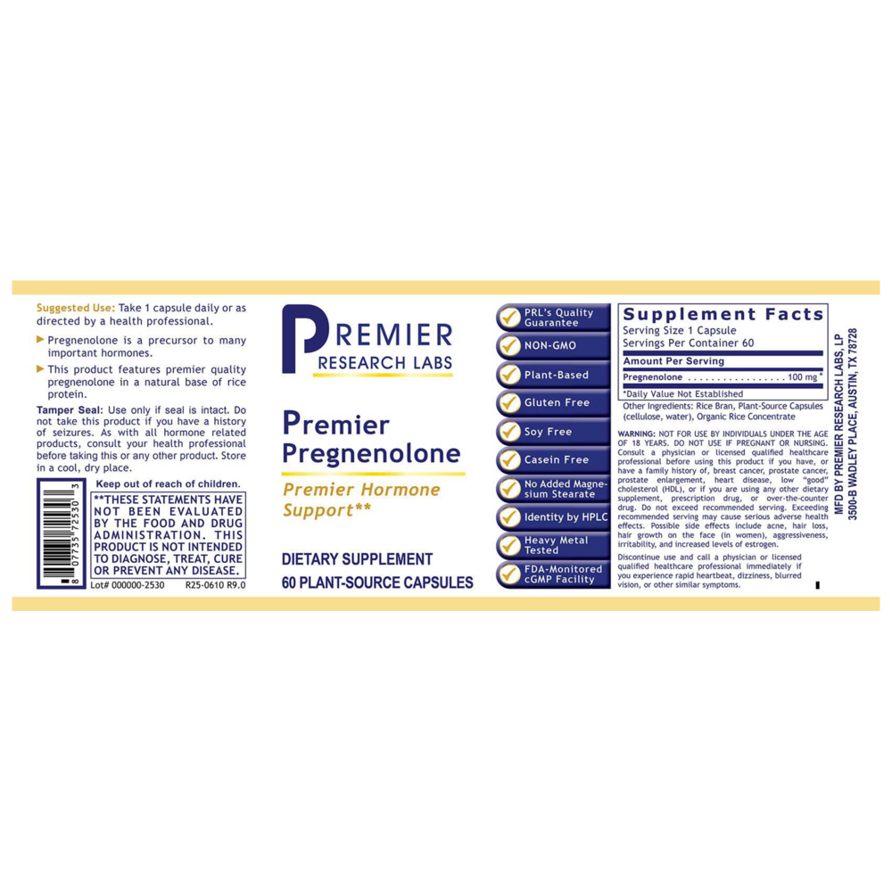 Product image for Premier Pregnenolone.
