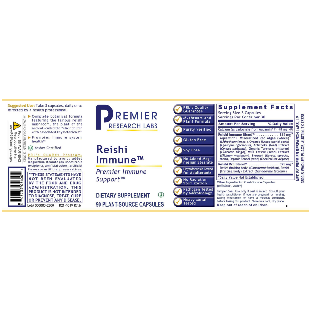 Product image for Reishi Immune.