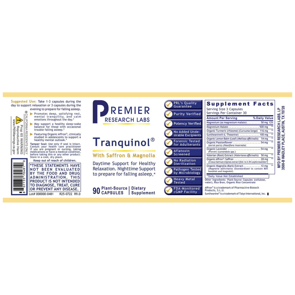 Product image for Tranquinol®.