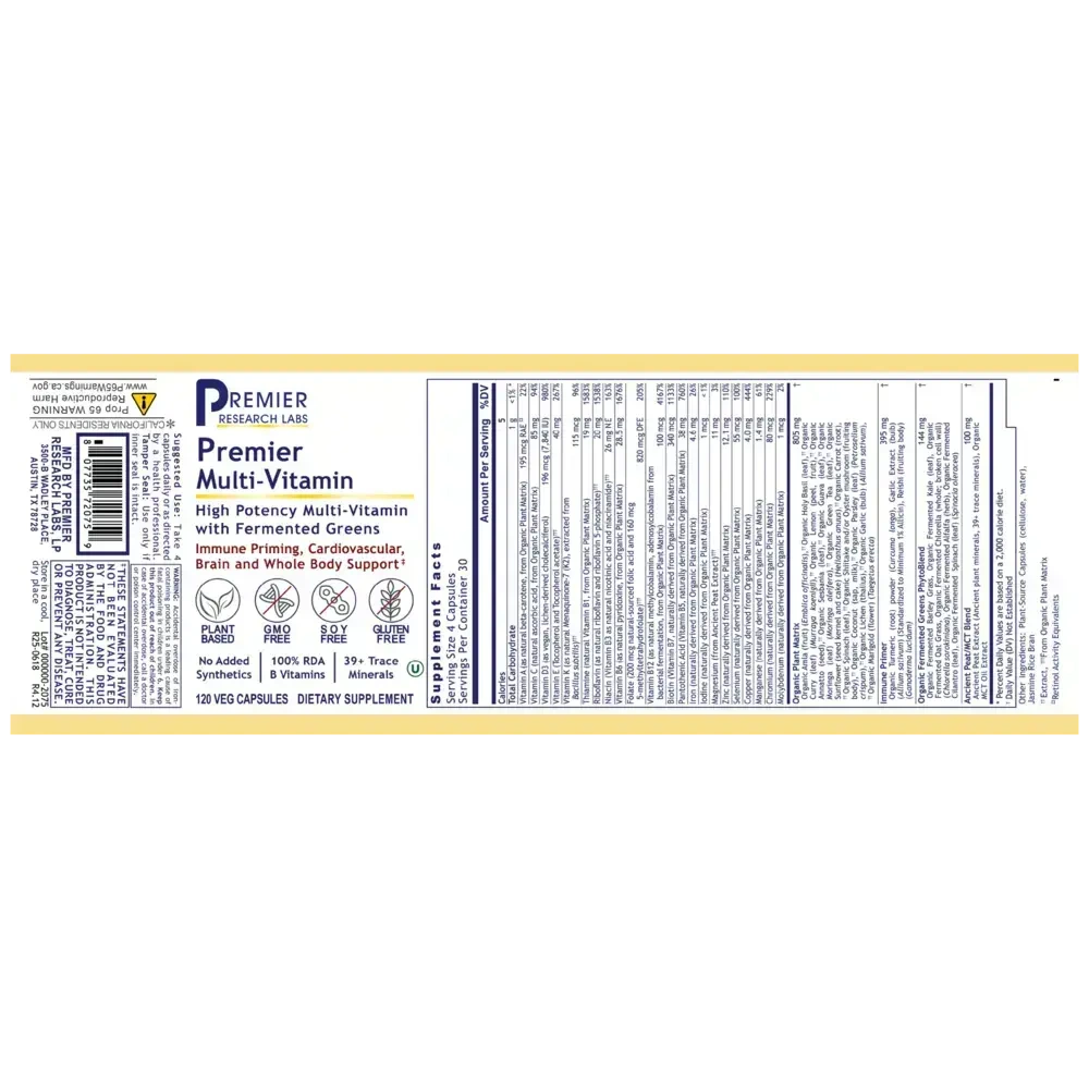 Product image for Multi-Vitamin Premier.