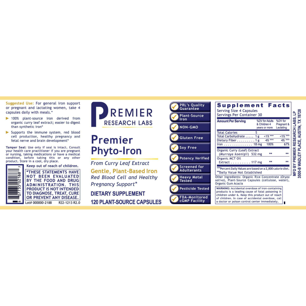 Product image for Premier Phyto-Iron.