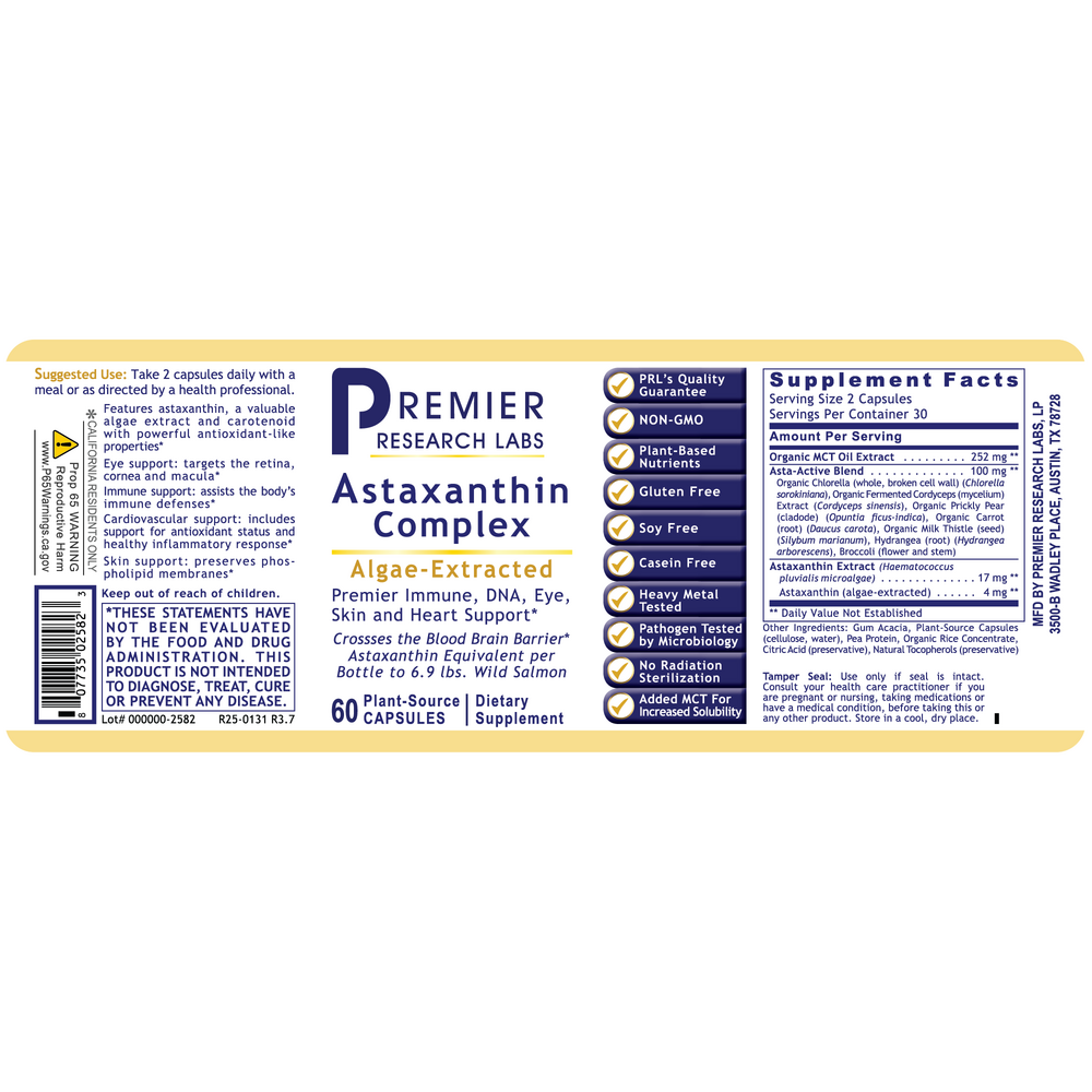 Product image for Premier Astaxanthin Complex.