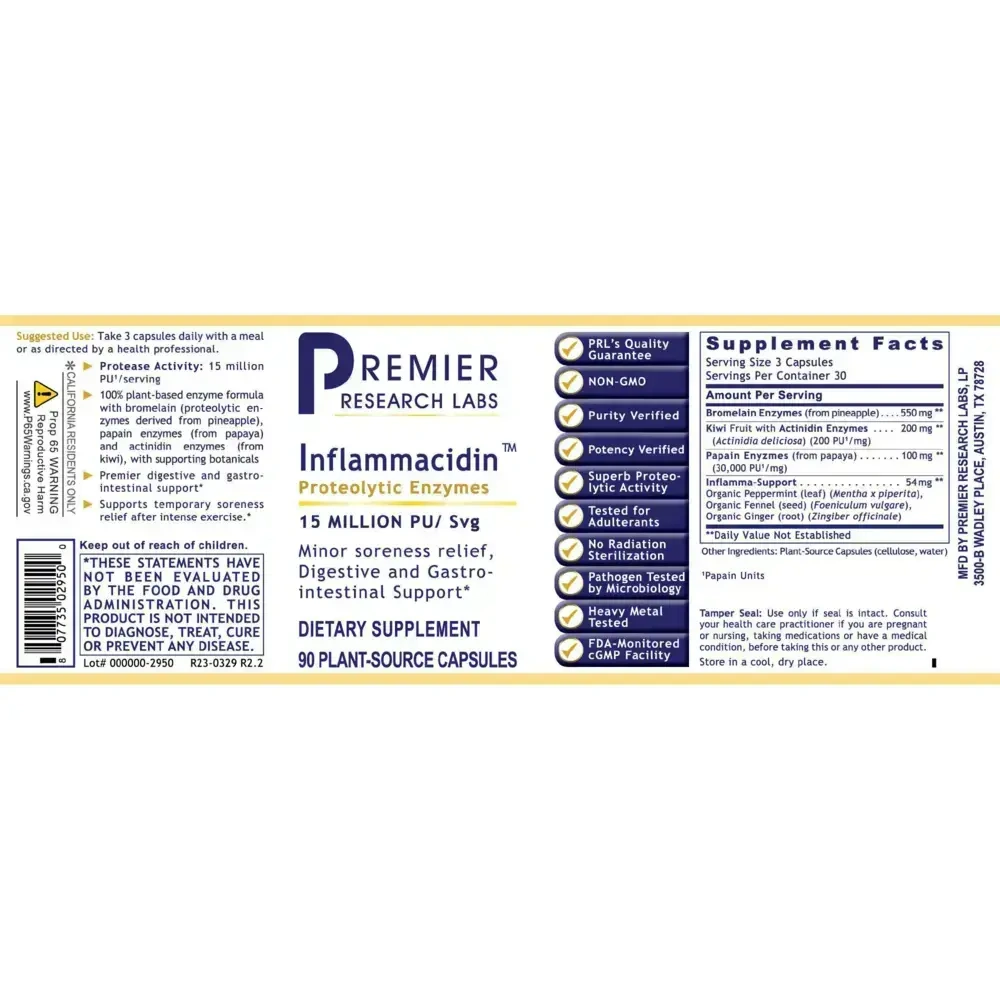 Product image for Premier Inflammacidin.