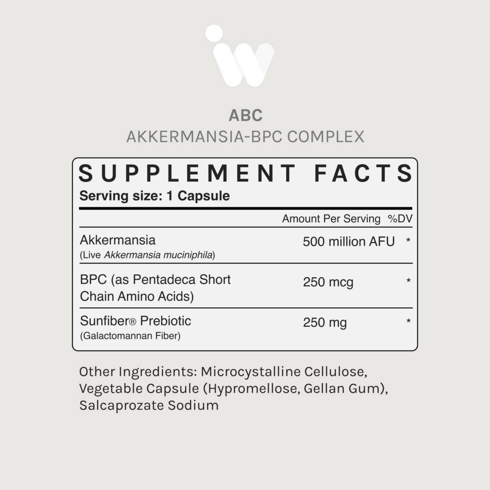Product image for ABC (Akkermansia BPC Complex).
