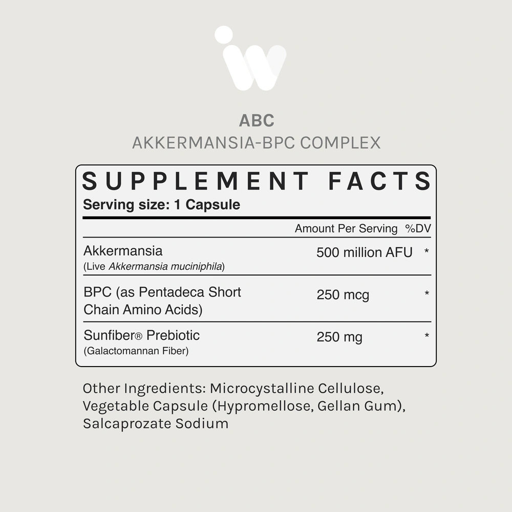 Product image for ABC (Akkermansia BPC Complex).
