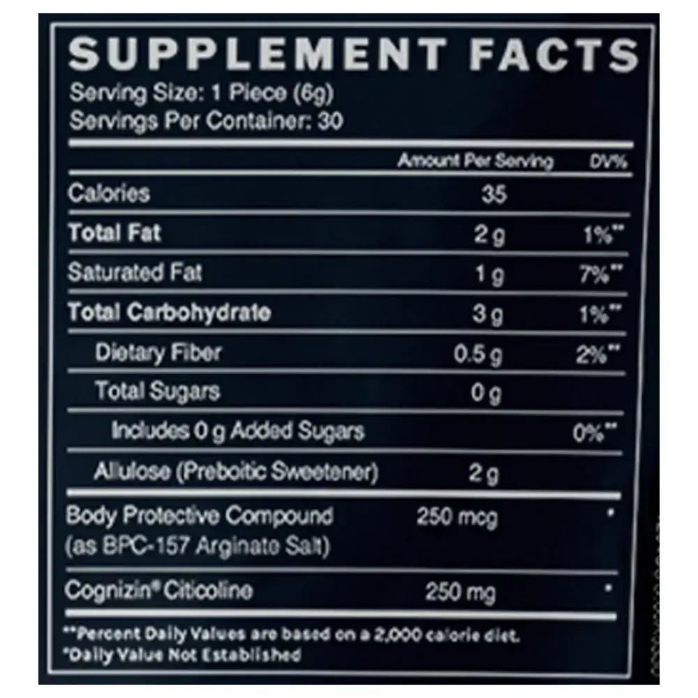 Product image for BPC-157 with Cognizin® - Chocolates.