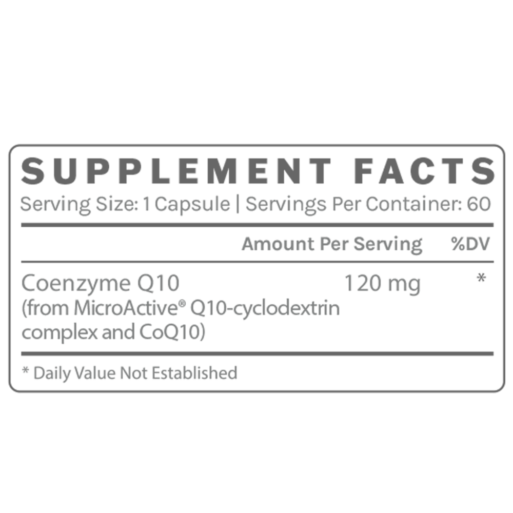 Product image for CoQ10- Superior Bioavailability with MicroActive Technology.