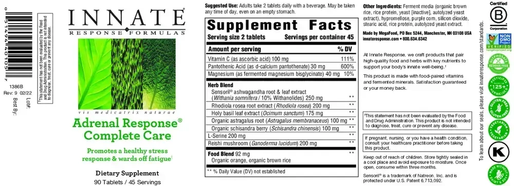 Product image for Adrenal Response® Complete Care.