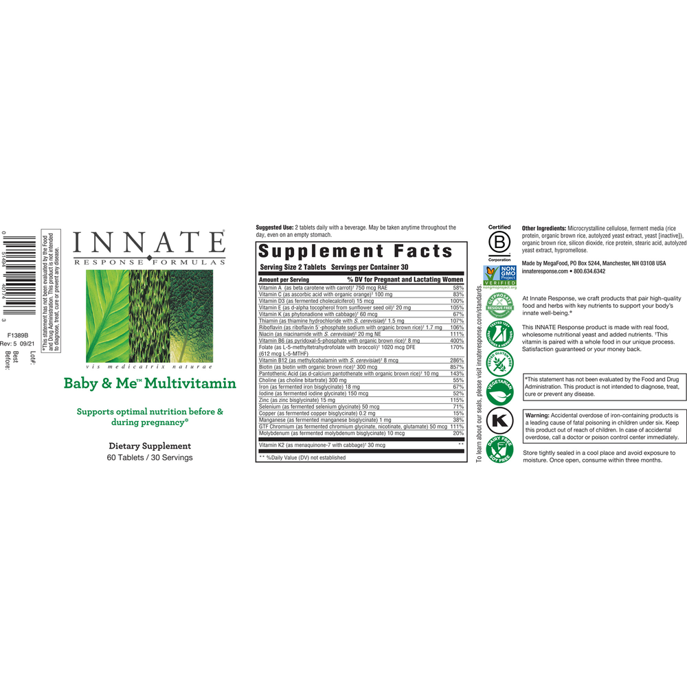 Product image for Baby &amp; Me™ Multivitamin.