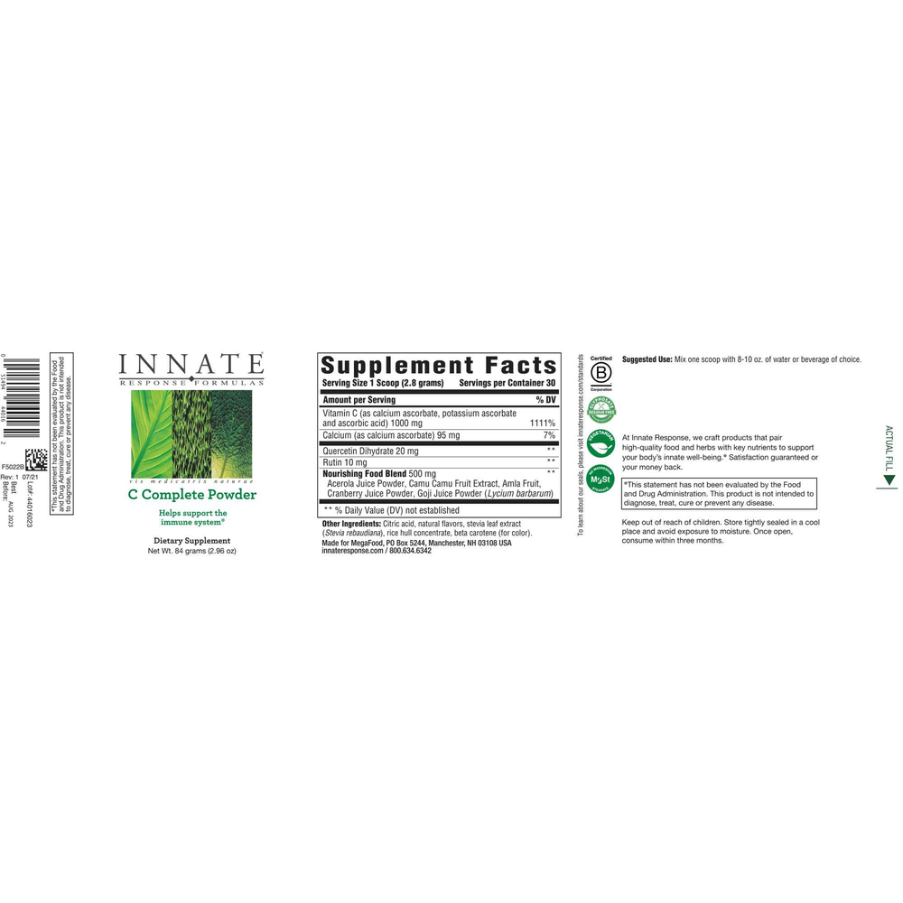 Product image for C Complete Powder.
